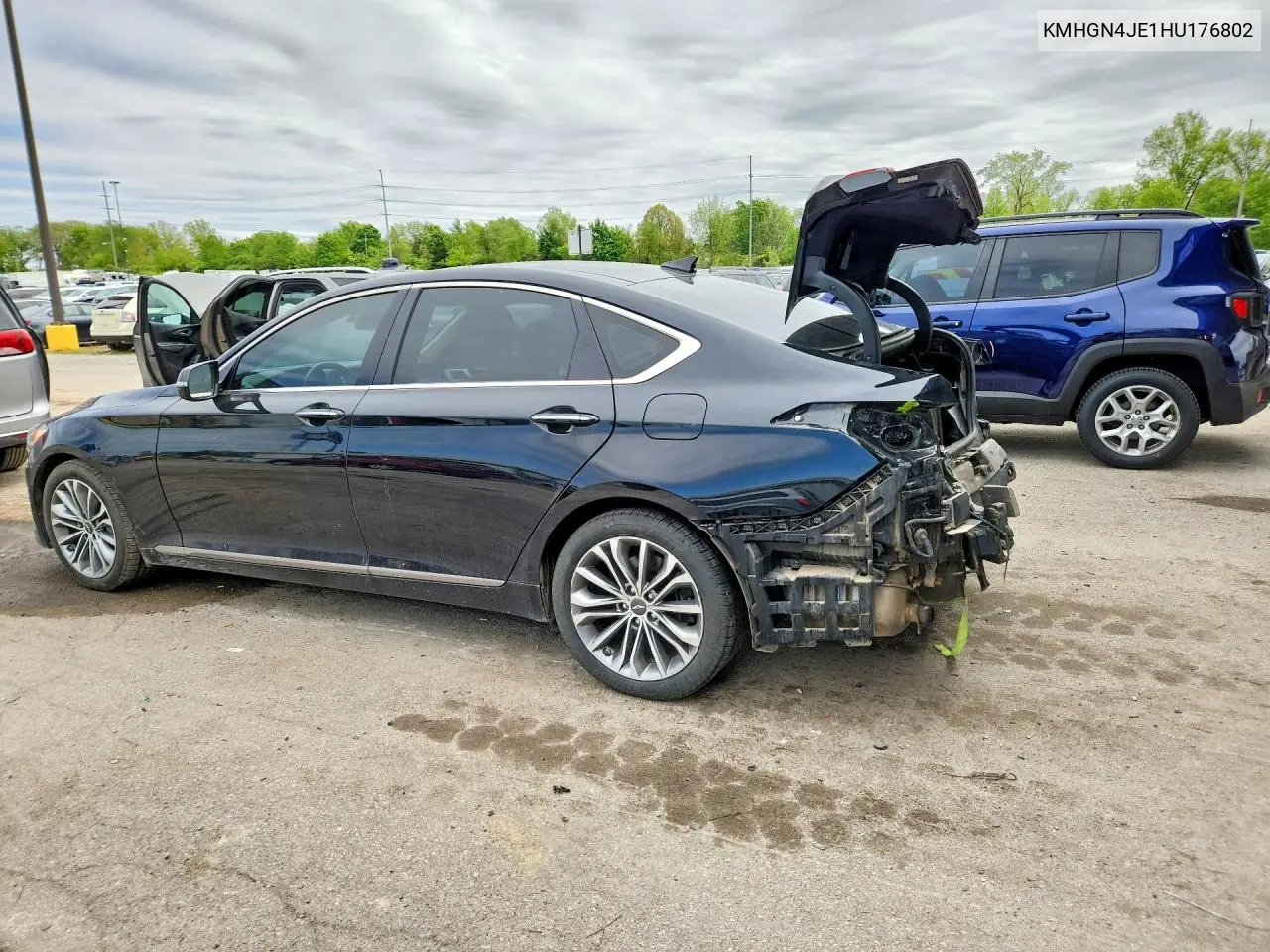 2017 Genesis G80 3.8 VIN: KMHGN4JE1HU176802 Lot: 53532106