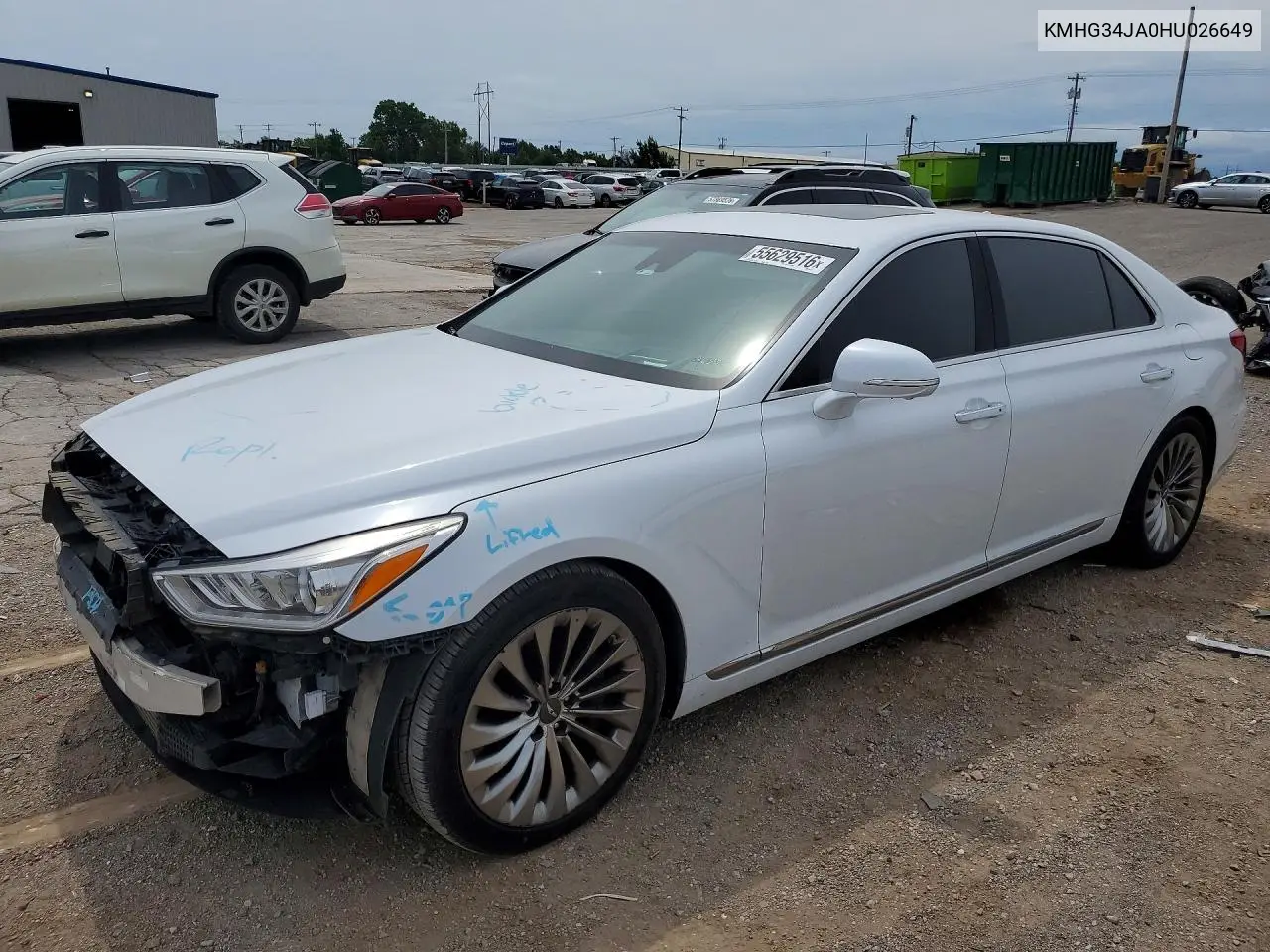 2017 Genesis G90 Premium VIN: KMHG34JA0HU026649 Lot: 55629516