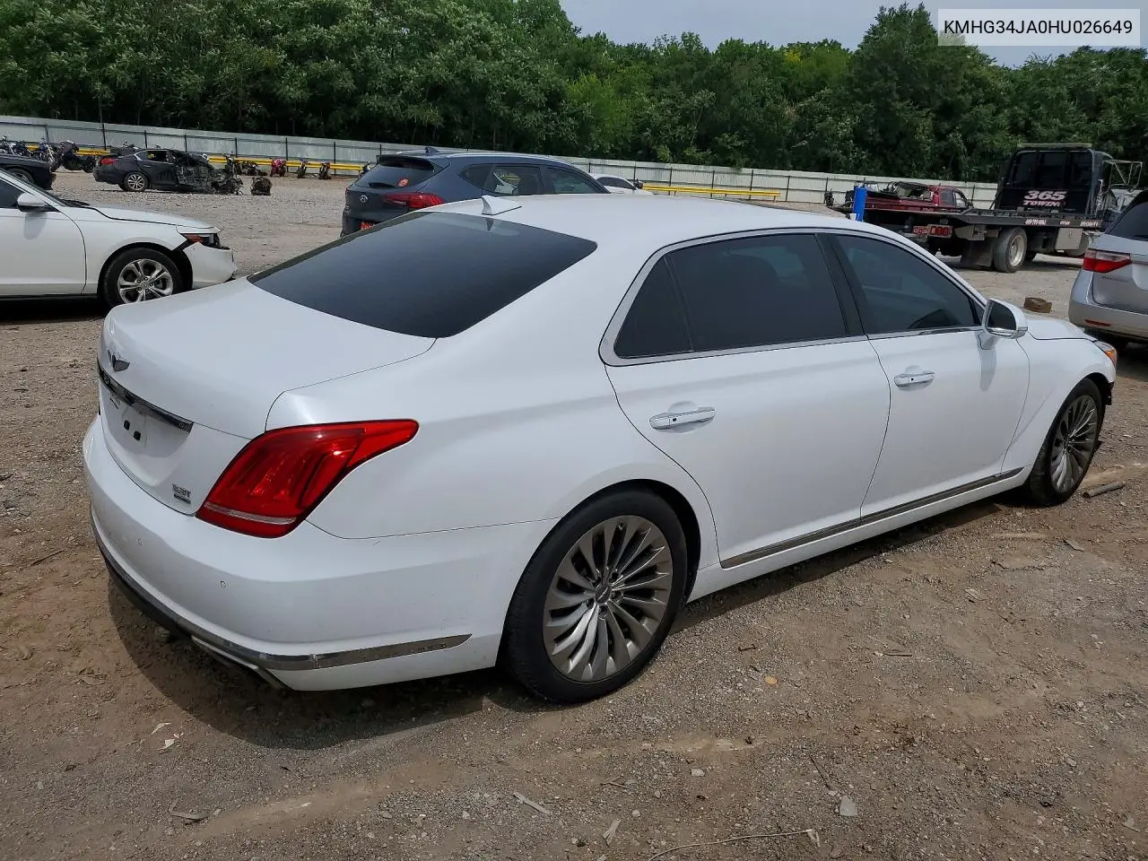 2017 Genesis G90 Premium VIN: KMHG34JA0HU026649 Lot: 55629516