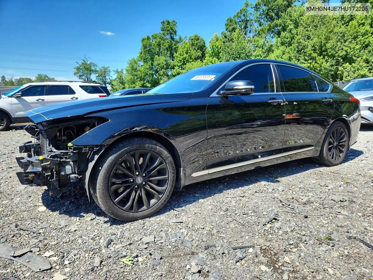2017 Genesis G80 3.8 VIN: KMHGN4JE7HU172205 Lot: 58108536