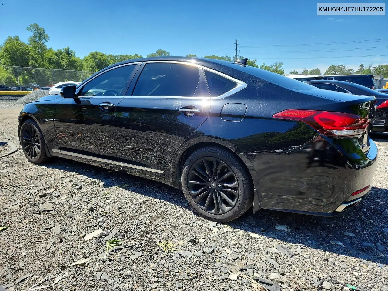 2017 Genesis G80 3.8 VIN: KMHGN4JE7HU172205 Lot: 58108536
