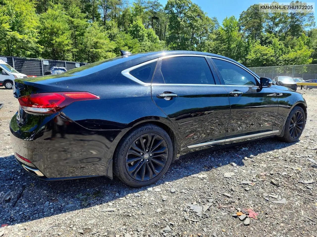 2017 Genesis G80 3.8 VIN: KMHGN4JE7HU172205 Lot: 58108536