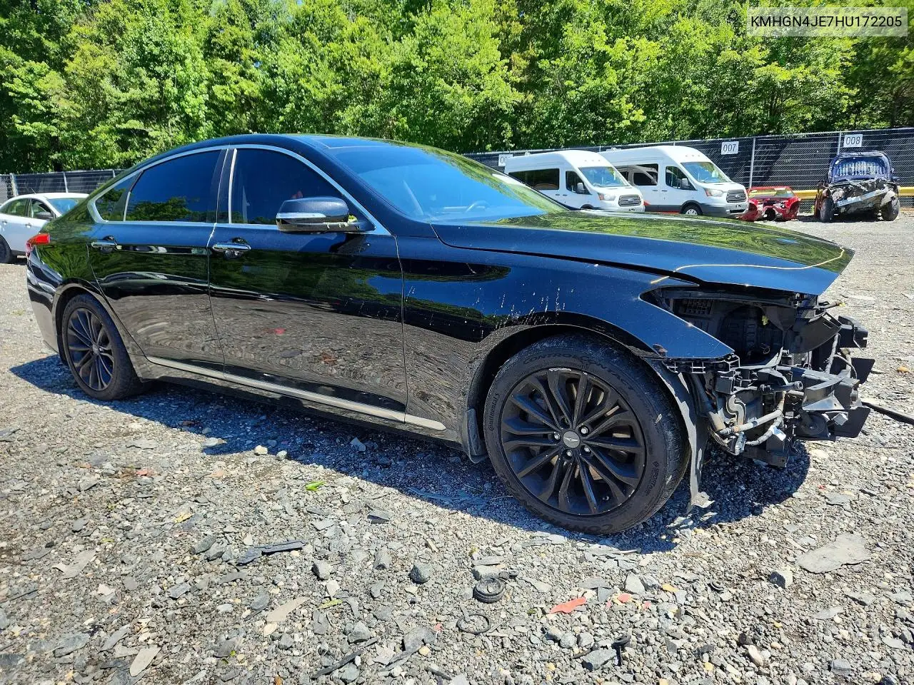 2017 Genesis G80 3.8 VIN: KMHGN4JE7HU172205 Lot: 58108536