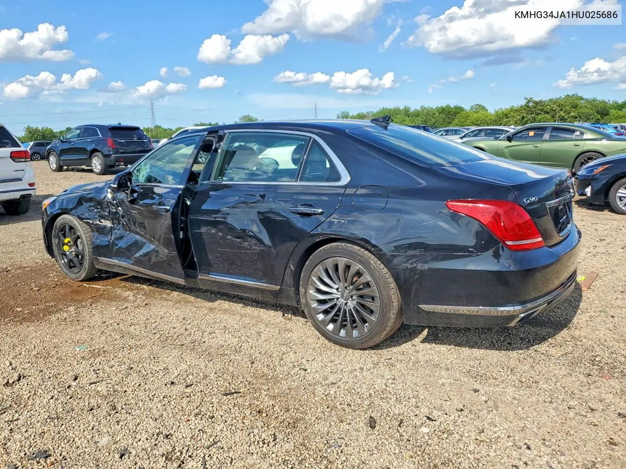 2017 Genesis G90 Premium VIN: KMHG34JA1HU025686 Lot: 58923206