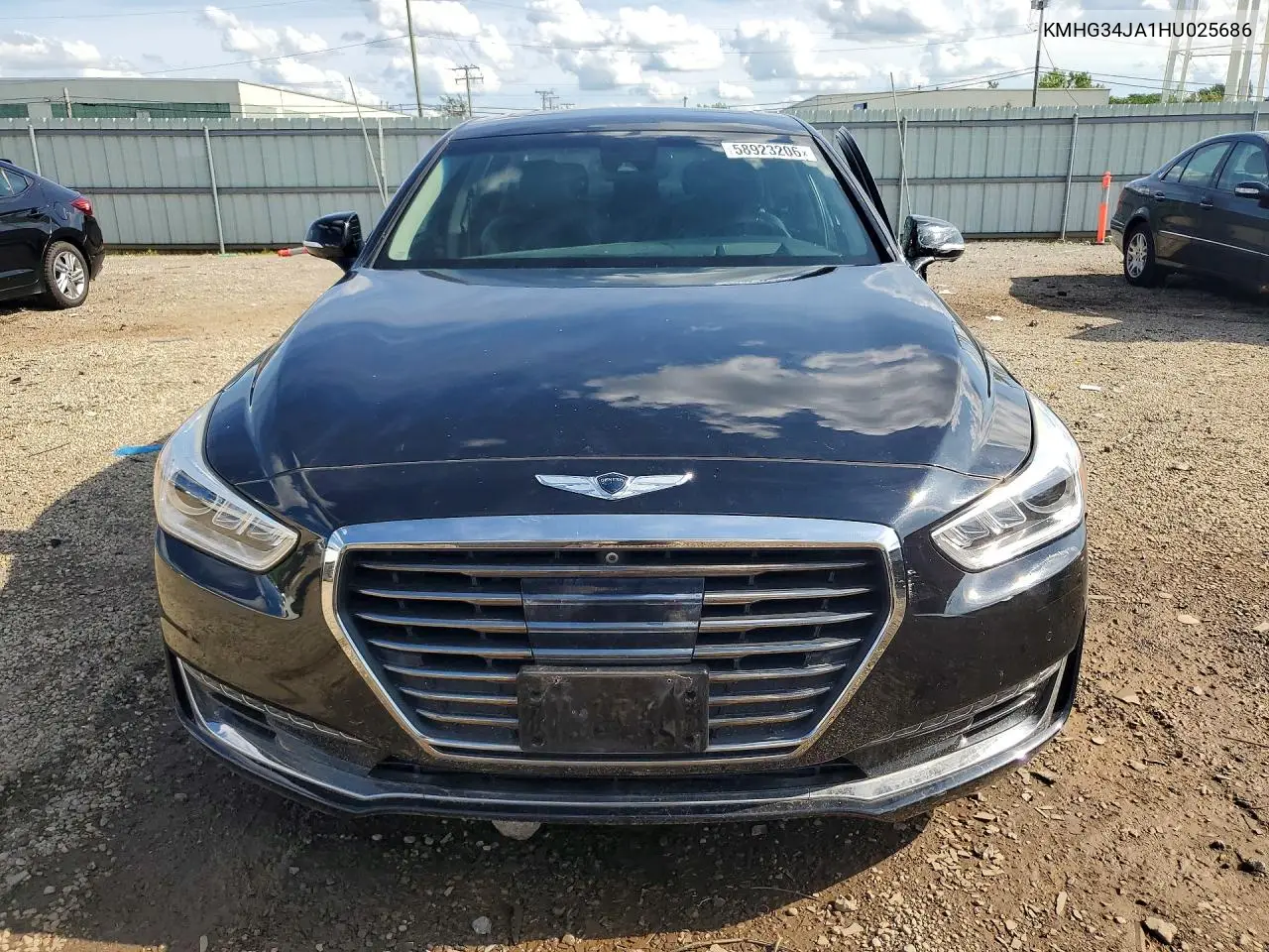 2017 Genesis G90 Premium VIN: KMHG34JA1HU025686 Lot: 58923206