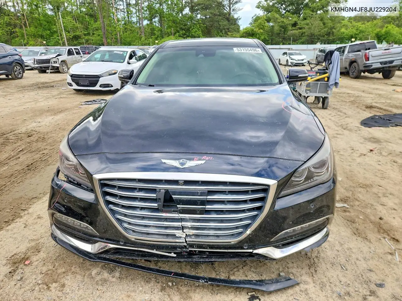 2018 Genesis G80 Ultimate VIN: KMHGN4JF8JU229204 Lot: 53155496