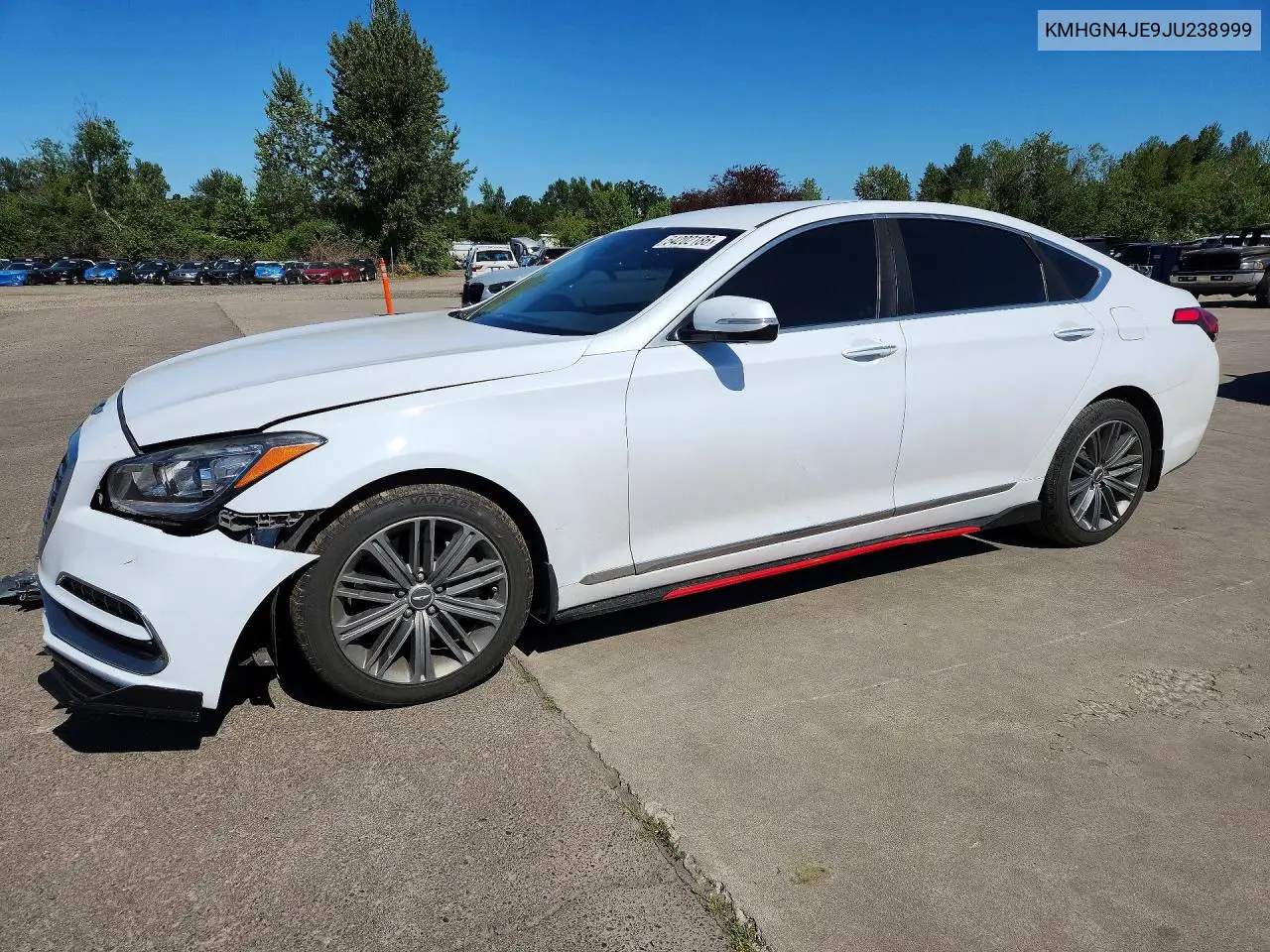 2018 Genesis G80 3.8 VIN: KMHGN4JE9JU238999 Lot: 54202186