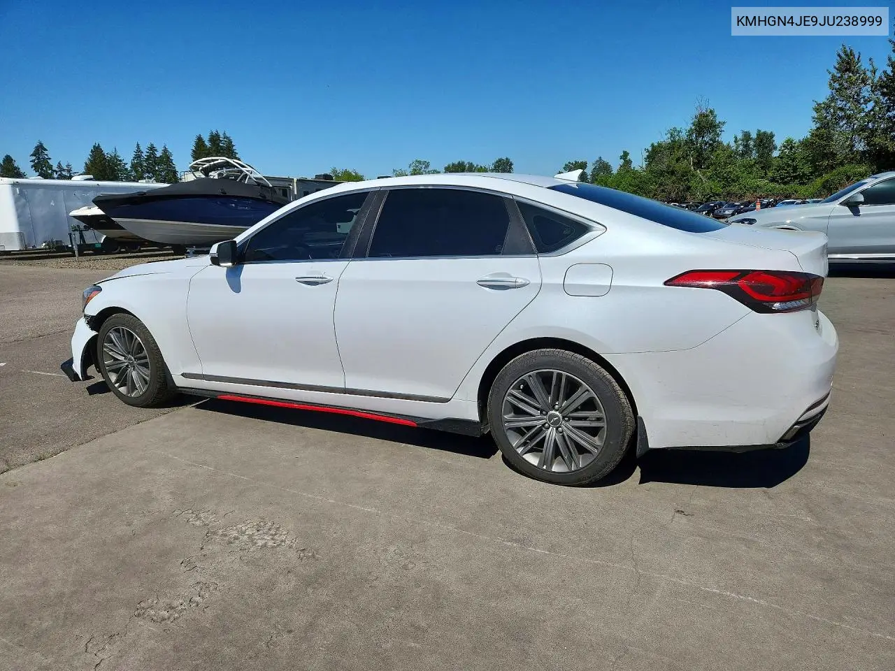 2018 Genesis G80 3.8 VIN: KMHGN4JE9JU238999 Lot: 54202186