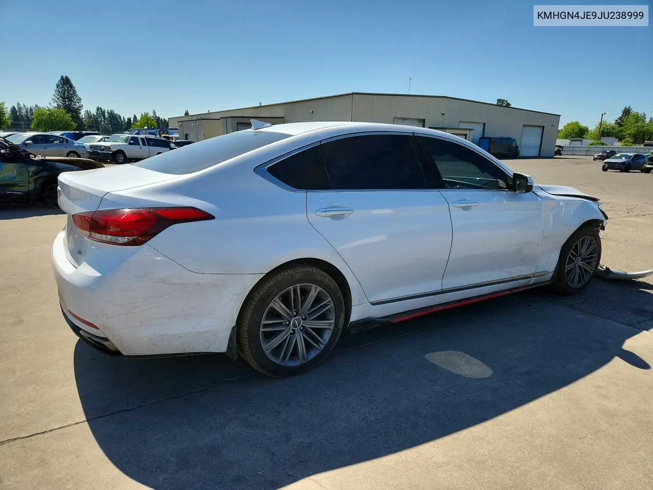 2018 Genesis G80 3.8 VIN: KMHGN4JE9JU238999 Lot: 54202186