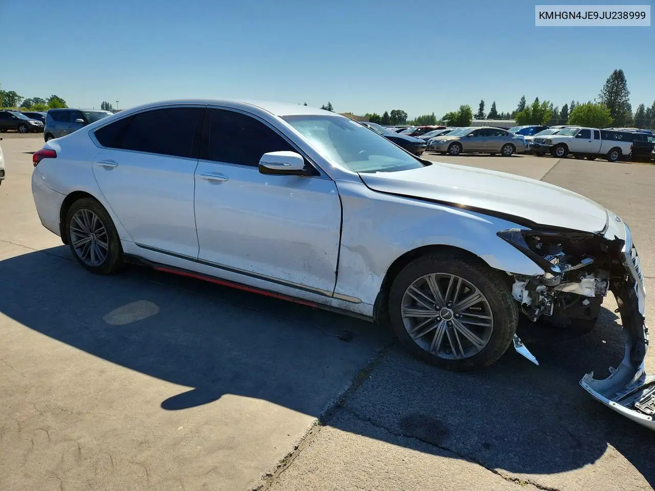 2018 Genesis G80 3.8 VIN: KMHGN4JE9JU238999 Lot: 54202186