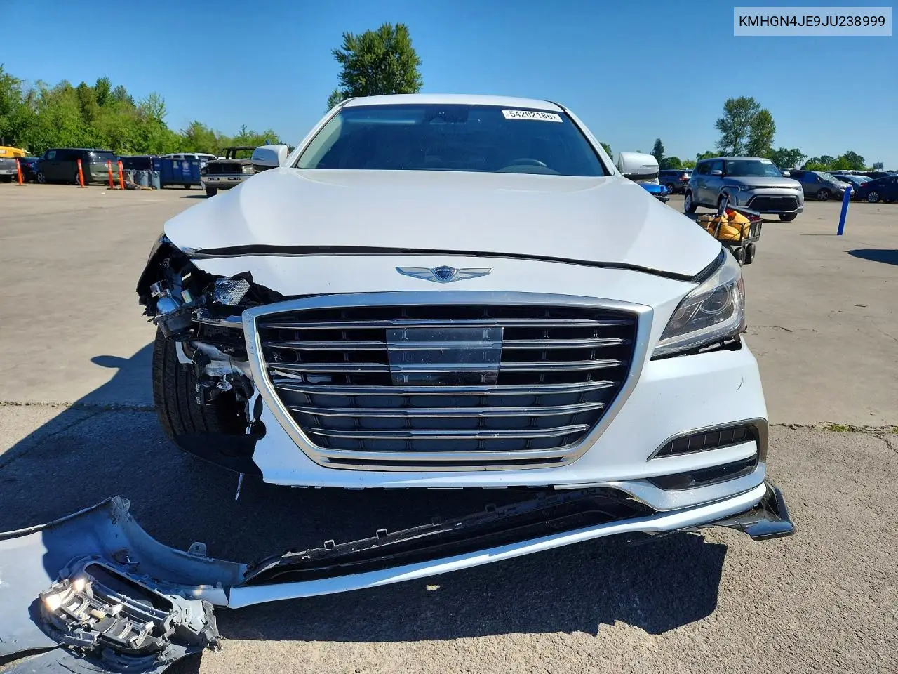 2018 Genesis G80 3.8 VIN: KMHGN4JE9JU238999 Lot: 54202186