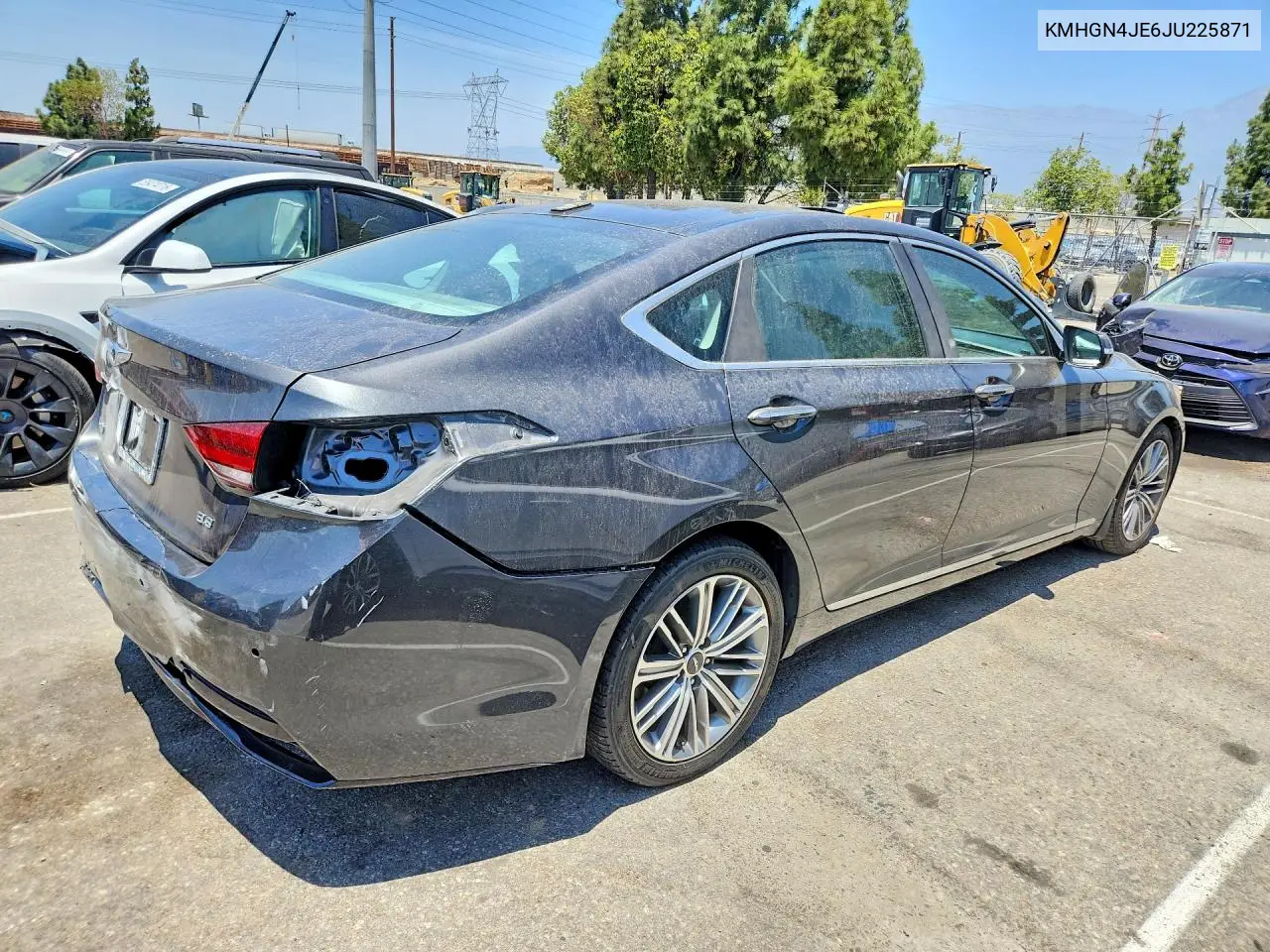 2018 Genesis G80 3.8 VIN: KMHGN4JE6JU225871 Lot: 55182266