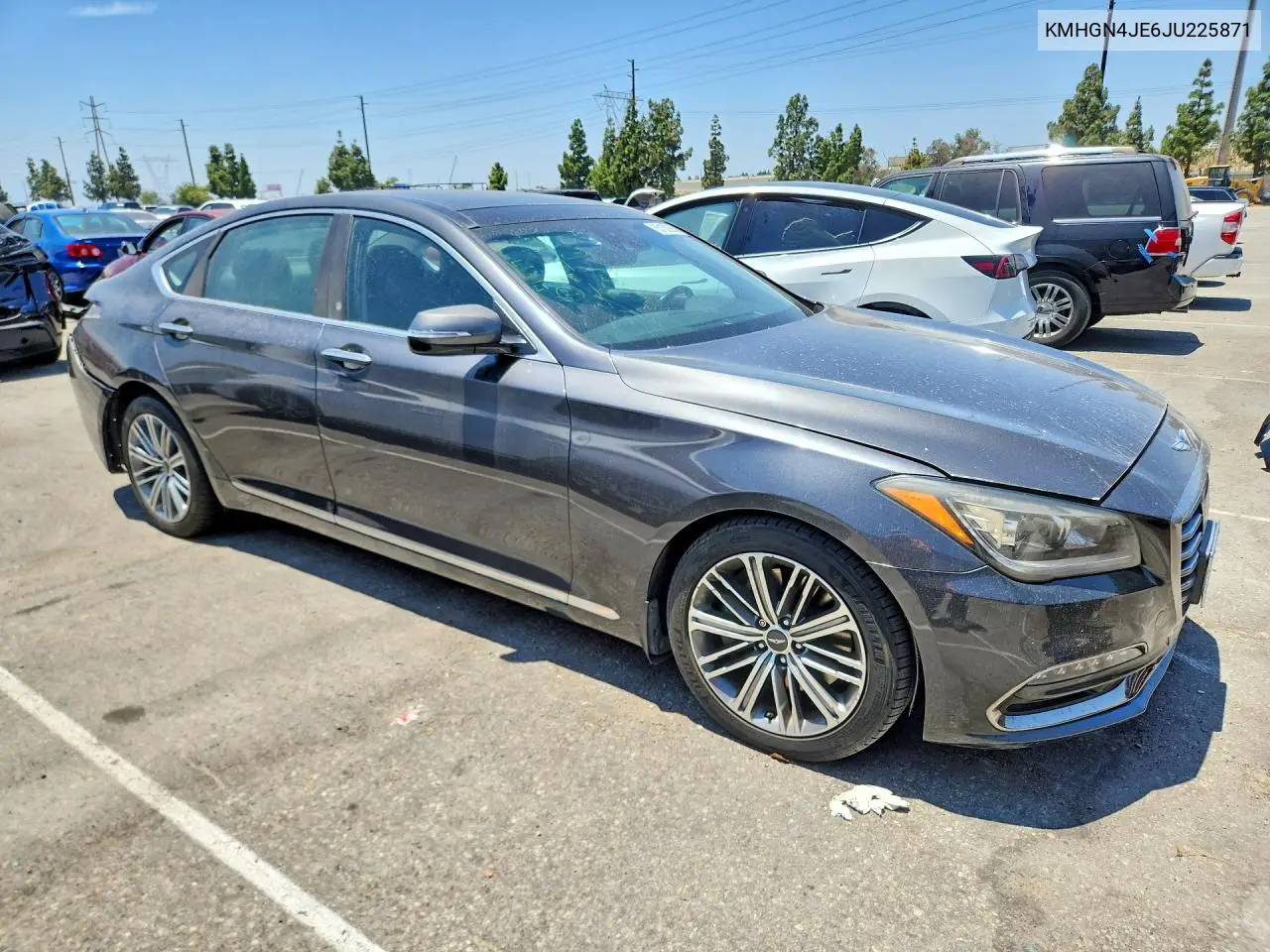 2018 Genesis G80 3.8 VIN: KMHGN4JE6JU225871 Lot: 55182266