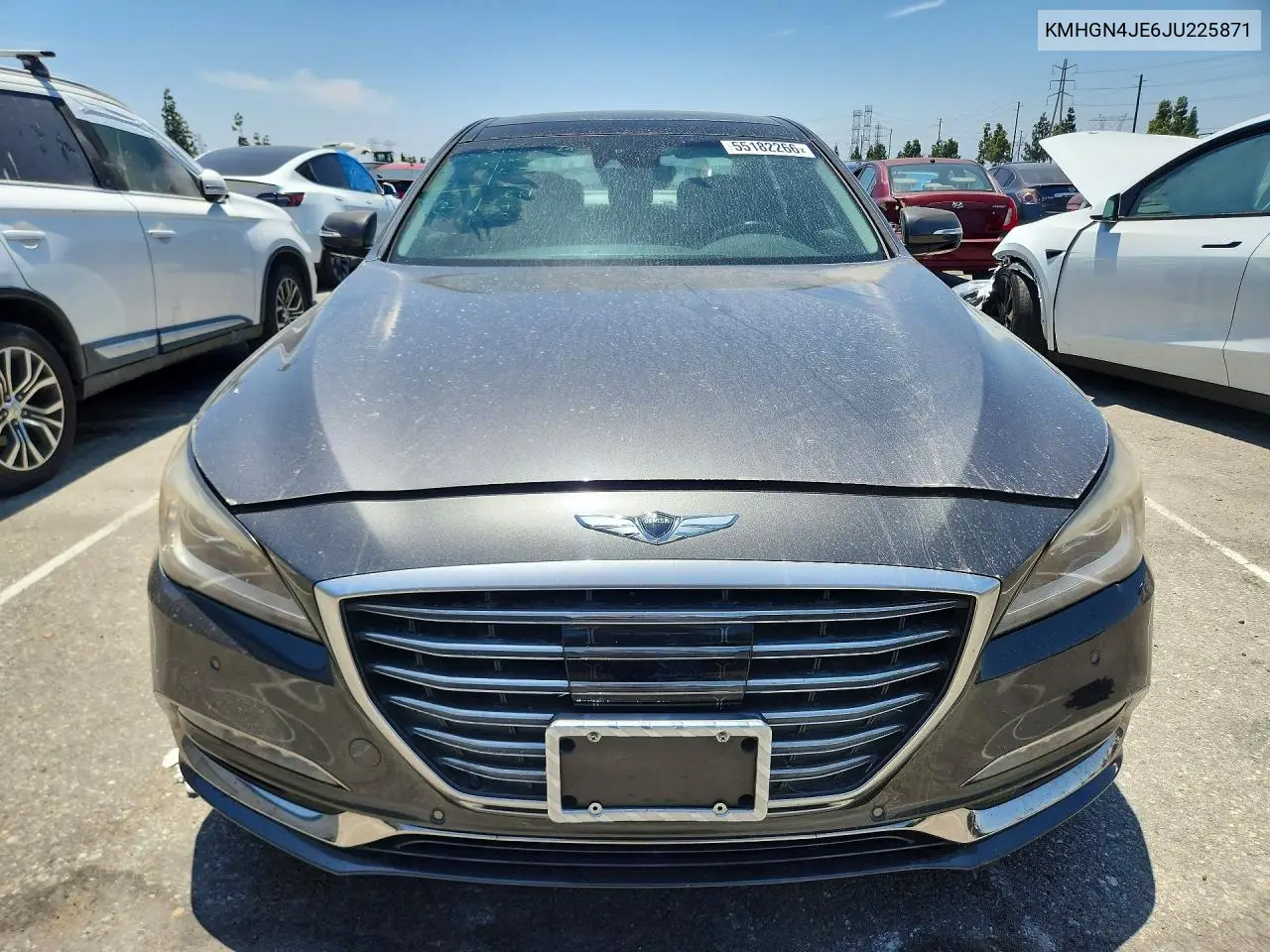 2018 Genesis G80 3.8 VIN: KMHGN4JE6JU225871 Lot: 55182266