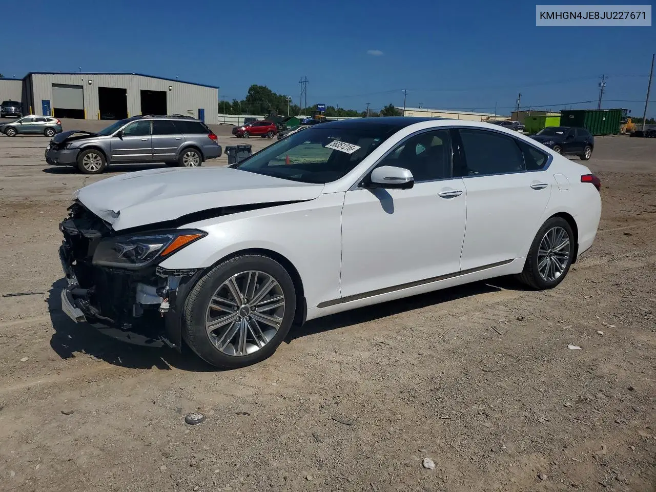 2018 Genesis G80 3.8 VIN: KMHGN4JE8JU227671 Lot: 56351216