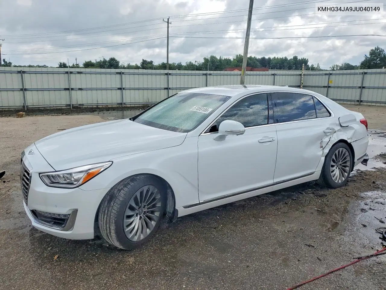 2018 Genesis G90 Premium VIN: KMHG34JA9JU040149 Lot: 57059186