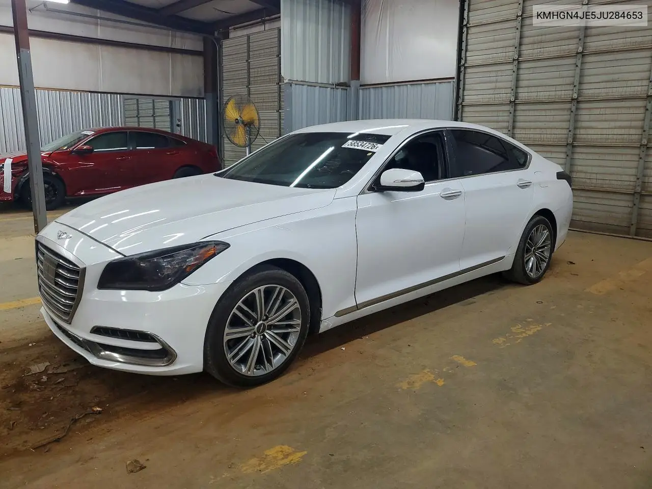 2018 Genesis G80 3.8 VIN: KMHGN4JE5JU284653 Lot: 58534726