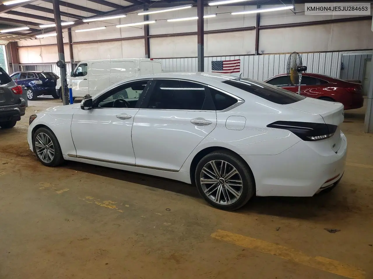 2018 Genesis G80 3.8 VIN: KMHGN4JE5JU284653 Lot: 58534726