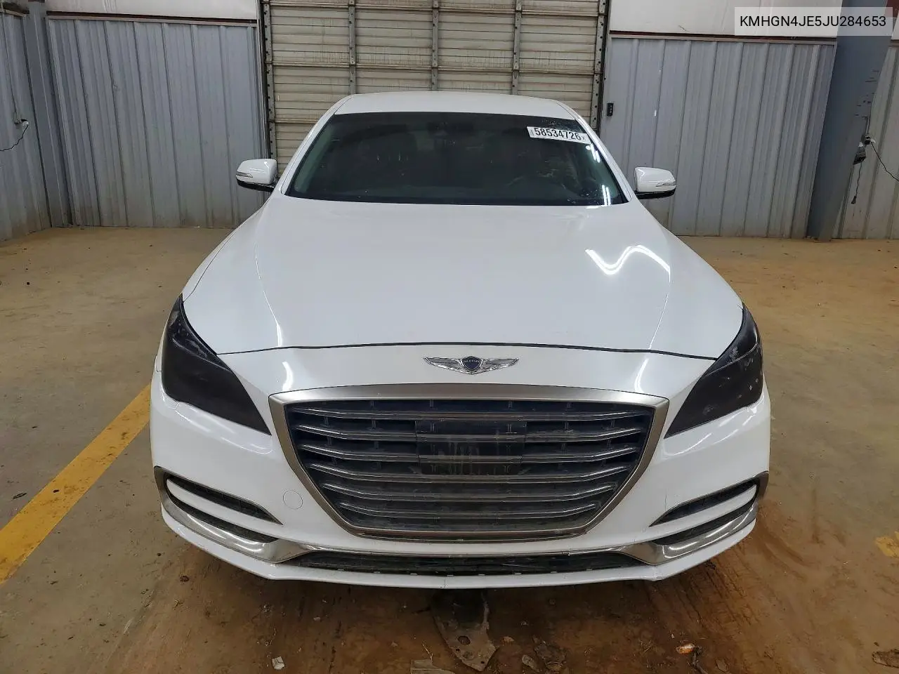 2018 Genesis G80 3.8 VIN: KMHGN4JE5JU284653 Lot: 58534726