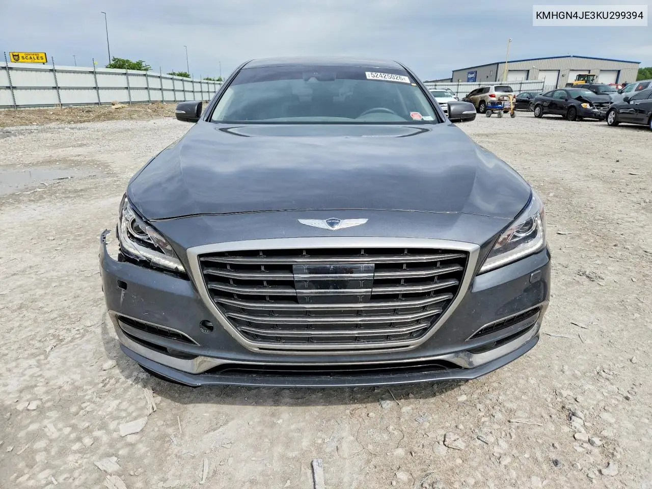 2019 Genesis G80 3.8 VIN: KMHGN4JE3KU299394 Lot: 52425026