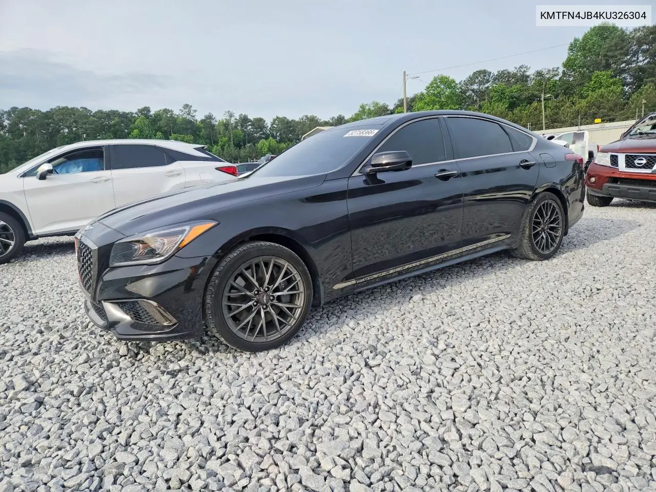 2019 Genesis G80 3.3T Sport VIN: KMTFN4JB4KU326304 Lot: 52758366