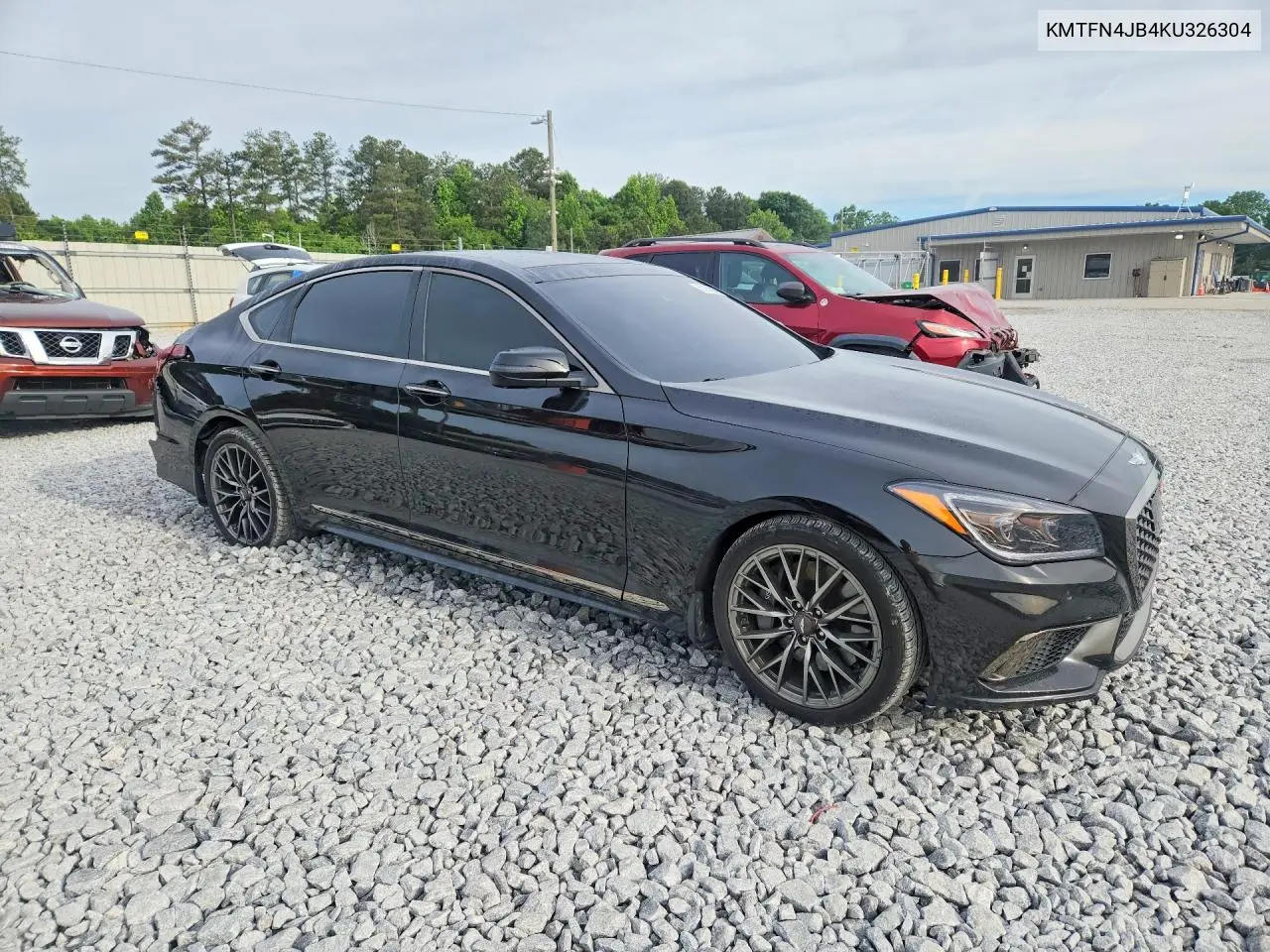 2019 Genesis G80 3.3T Sport VIN: KMTFN4JB4KU326304 Lot: 52758366