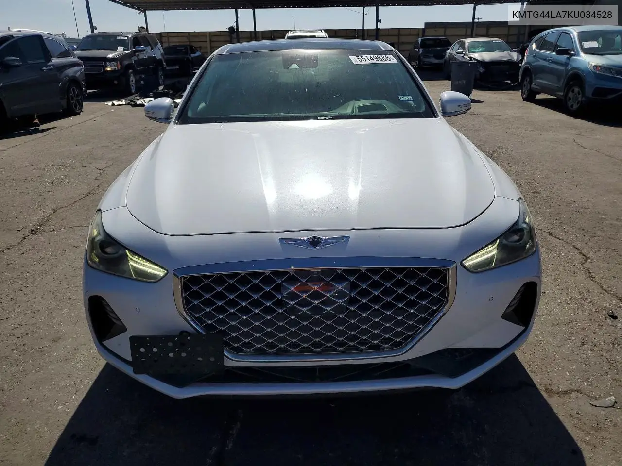 2019 Genesis G70 2.0T Advanced VIN: KMTG44LA7KU034528 Lot: 55149686