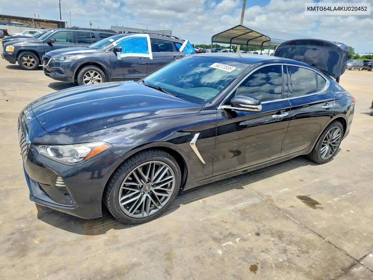 2019 Genesis G70 Advanced VIN: KMTG64LA4KU020452 Lot: 56273506