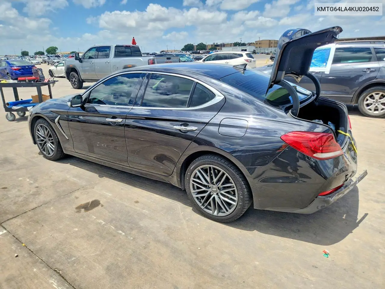 2019 Genesis G70 Advanced VIN: KMTG64LA4KU020452 Lot: 56273506