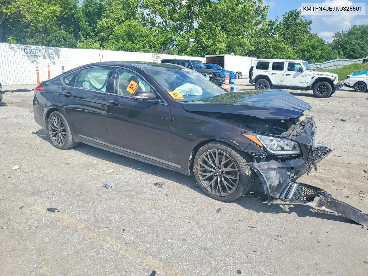 2019 Genesis G80 3.8 VIN: KMTFN4JE9KU325501 Lot: 56961596