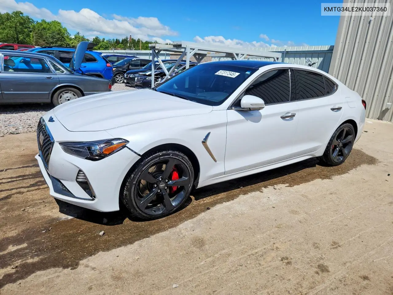 2019 Genesis G70 3.3T Advanced VIN: KMTG34LE2KU037360 Lot: 57317346