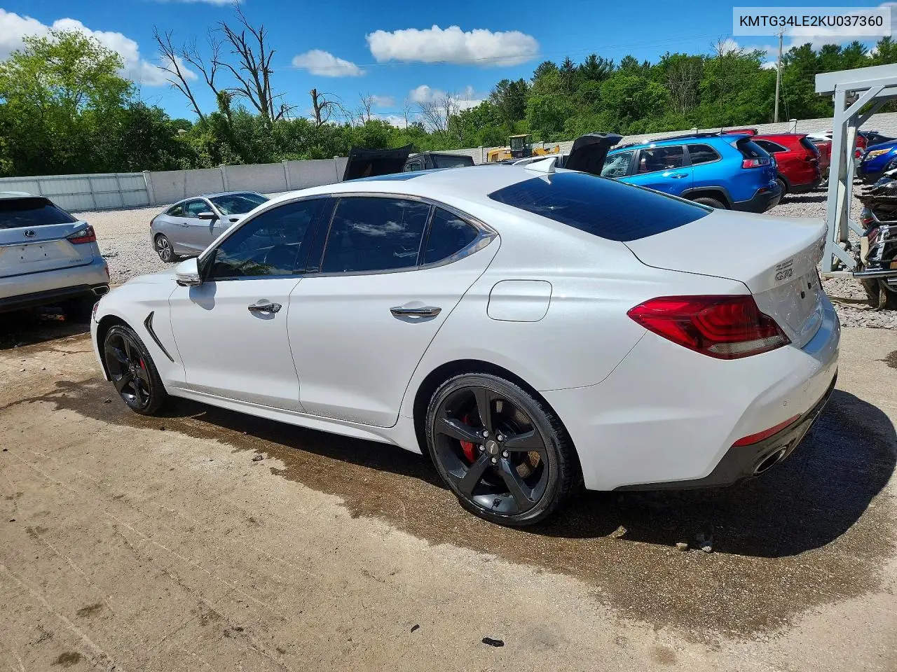 2019 Genesis G70 3.3T Advanced VIN: KMTG34LE2KU037360 Lot: 57317346