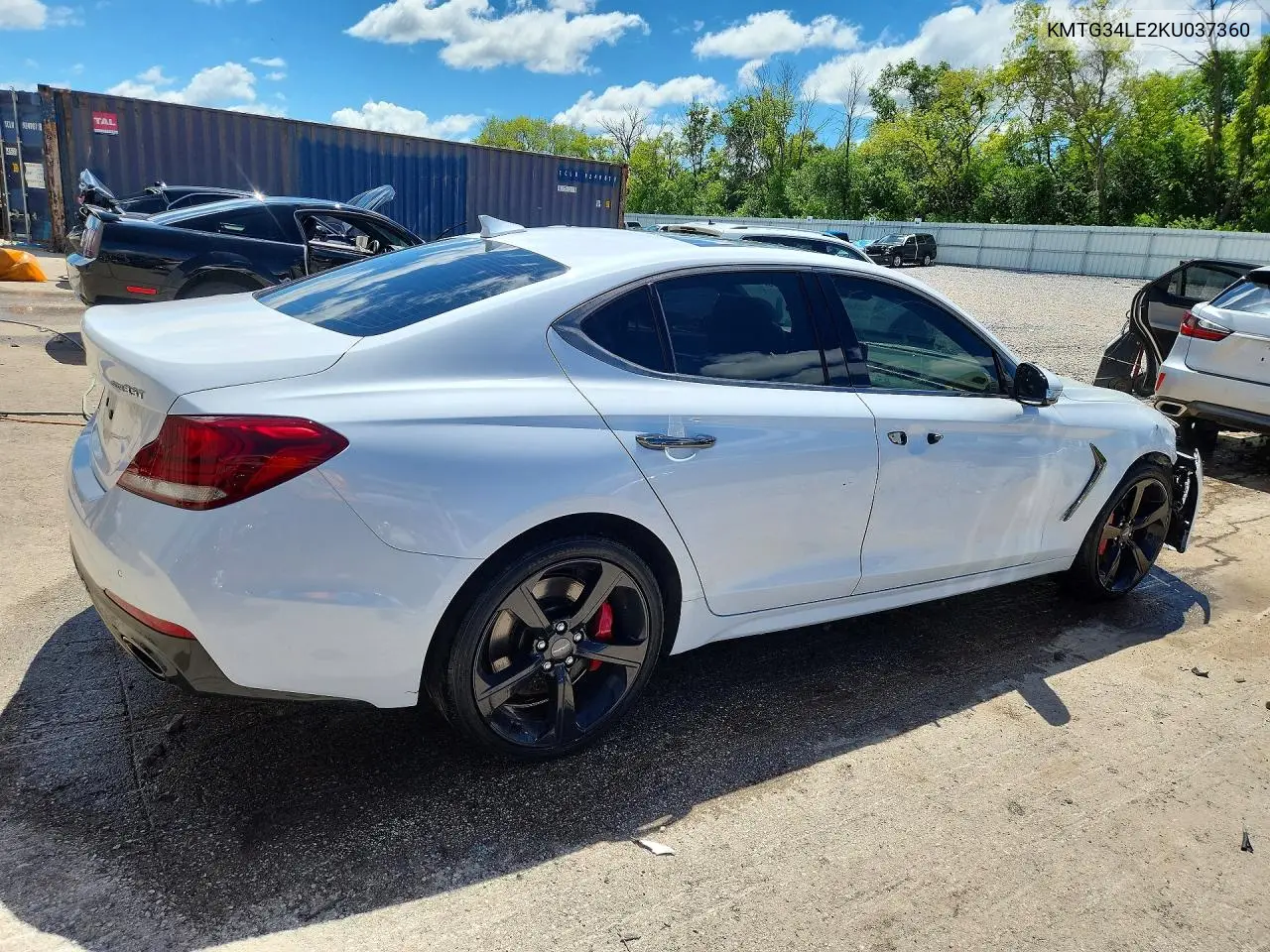 2019 Genesis G70 3.3T Advanced VIN: KMTG34LE2KU037360 Lot: 57317346