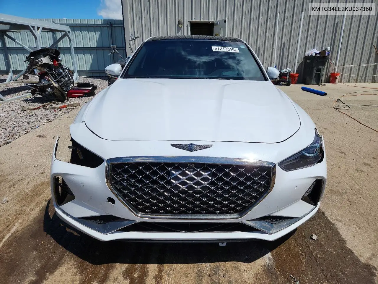 2019 Genesis G70 3.3T Advanced VIN: KMTG34LE2KU037360 Lot: 57317346