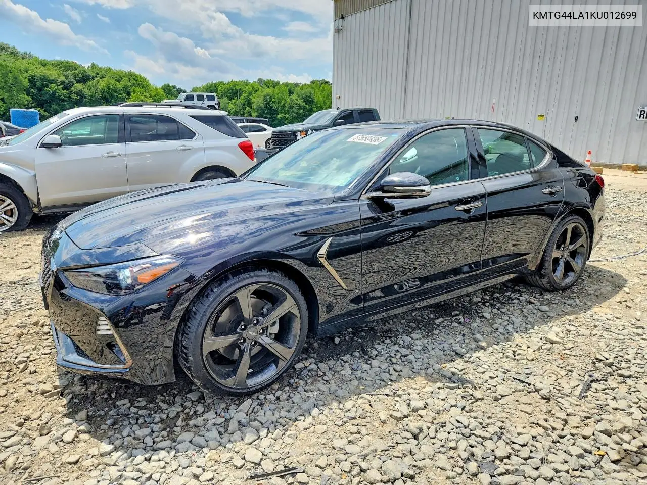 2019 Genesis G70 2.0T Advanced VIN: KMTG44LA1KU012699 Lot: 57550436