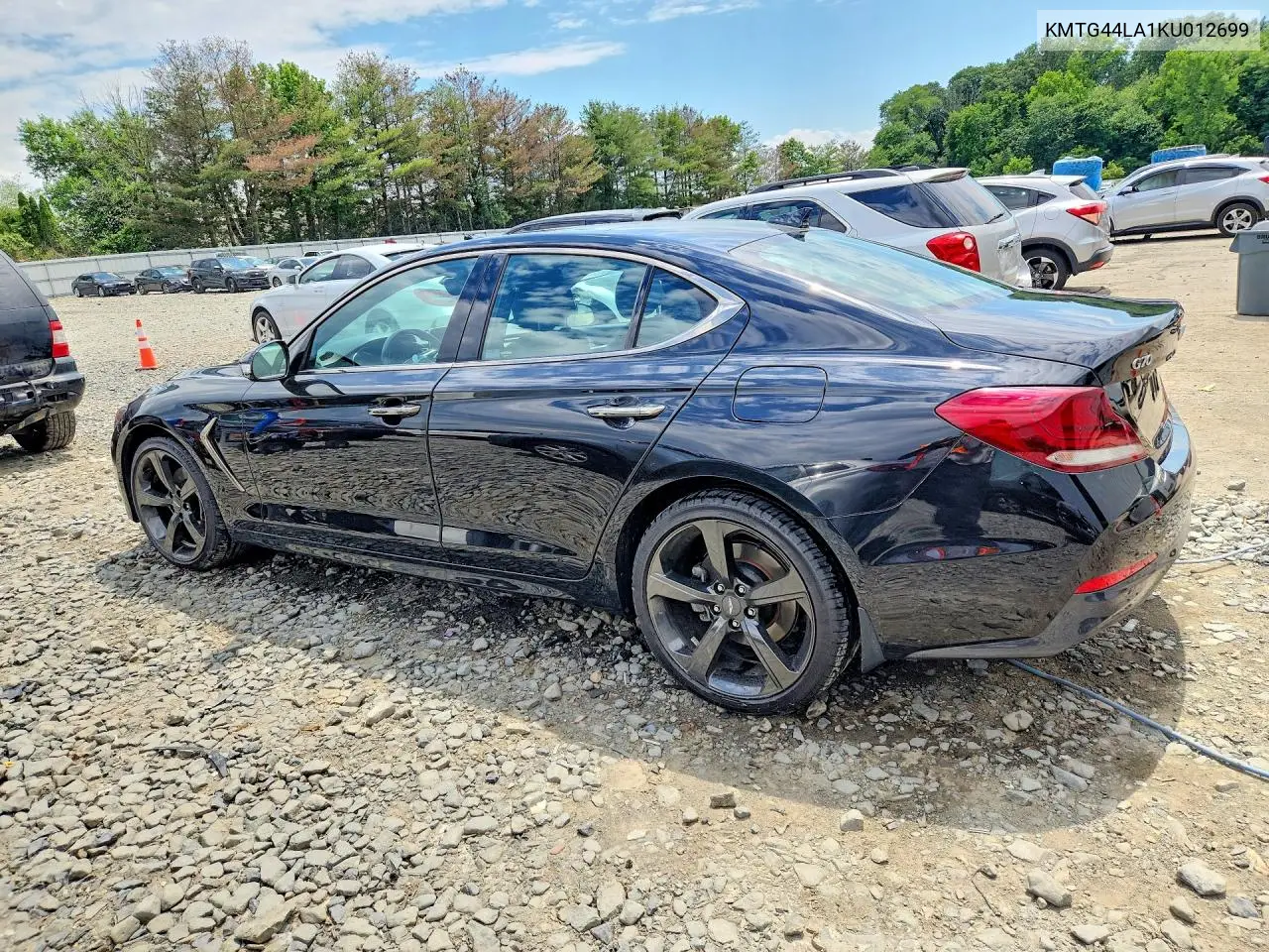 2019 Genesis G70 2.0T Advanced VIN: KMTG44LA1KU012699 Lot: 57550436