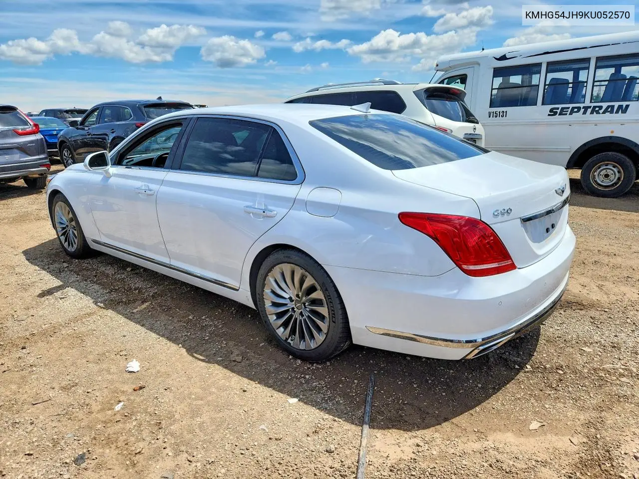 2019 Genesis G90 Ultimate VIN: KMHG54JH9KU052570 Lot: 57694116