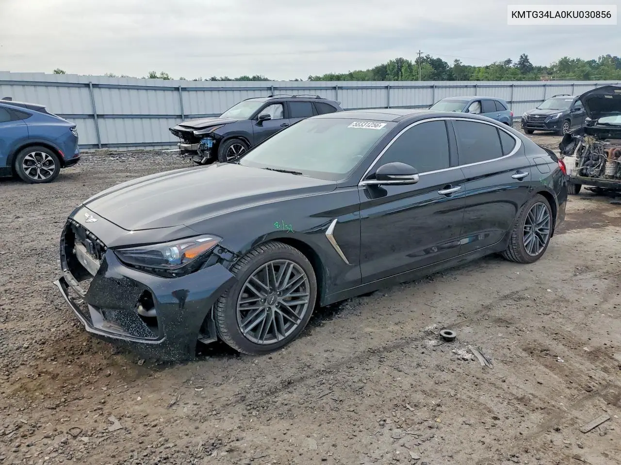 2019 Genesis G70 Elite VIN: KMTG34LA0KU030856 Lot: 58331256