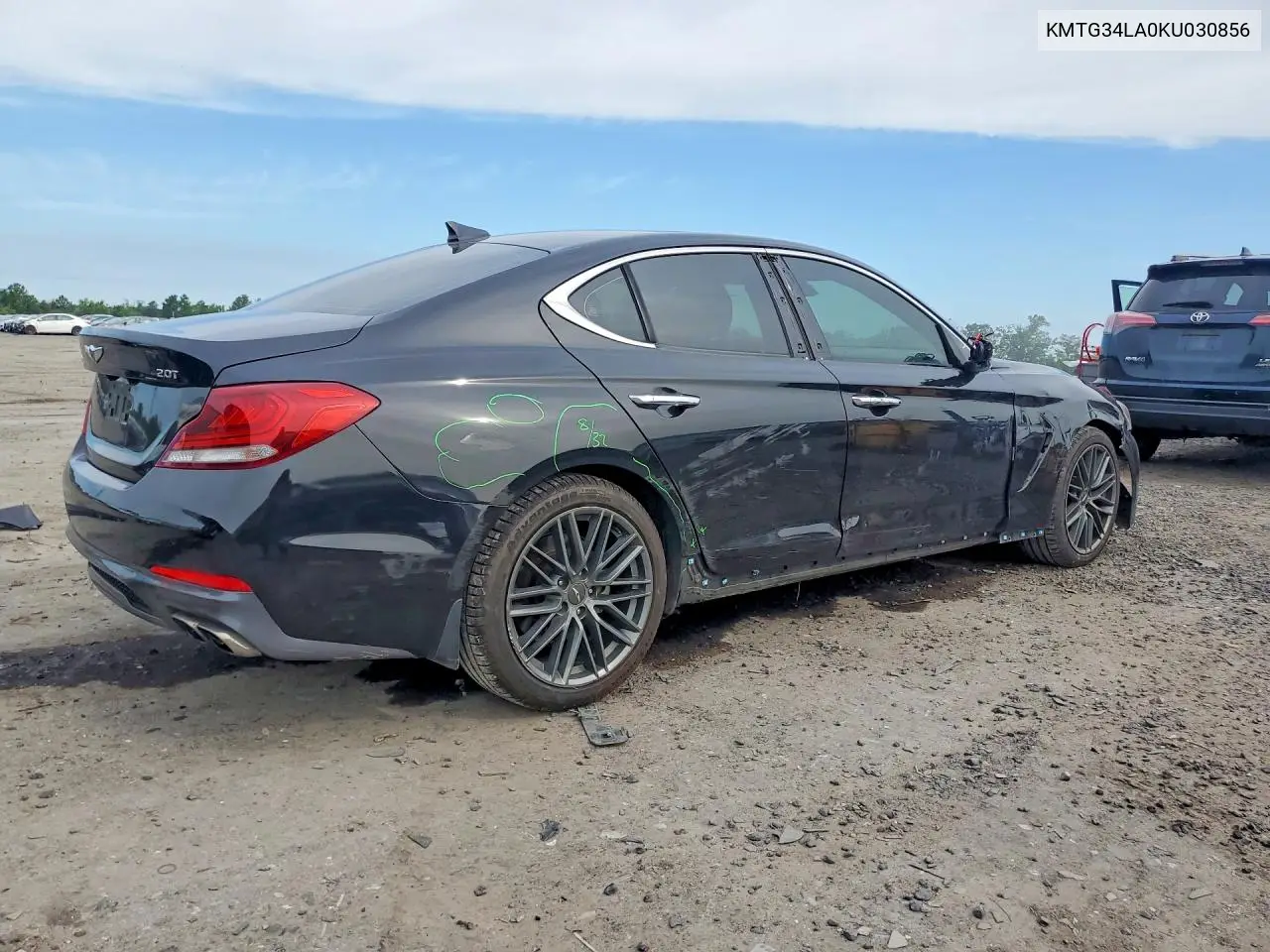 2019 Genesis G70 Elite VIN: KMTG34LA0KU030856 Lot: 58331256