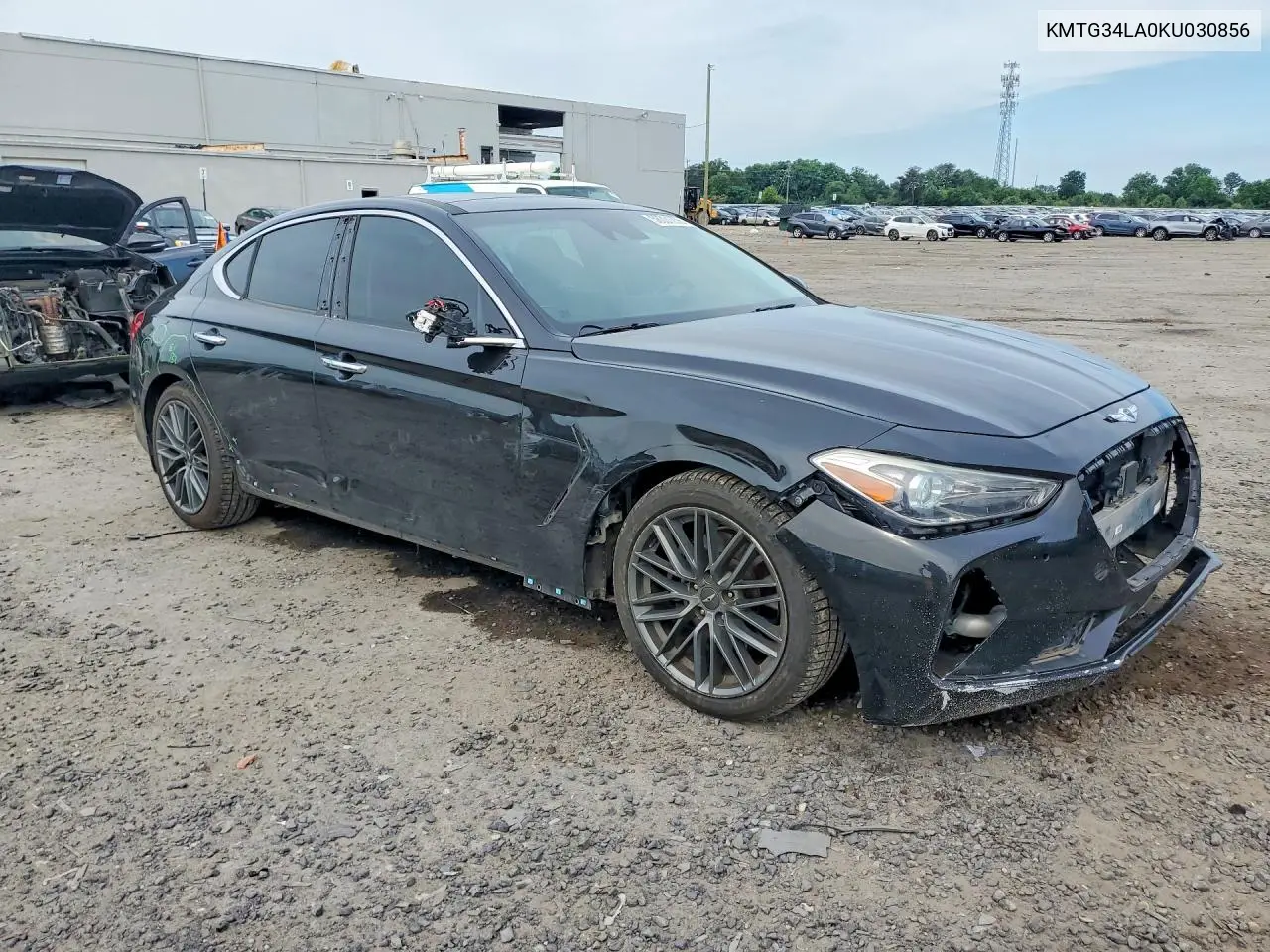 2019 Genesis G70 Elite VIN: KMTG34LA0KU030856 Lot: 58331256