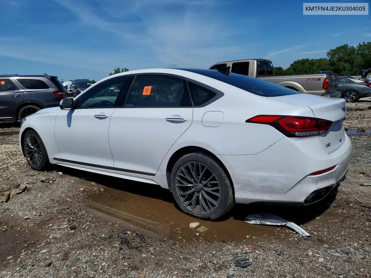 2019 Genesis G80 3.8 VIN: KMTFN4JE2KU304005 Lot: 58382406