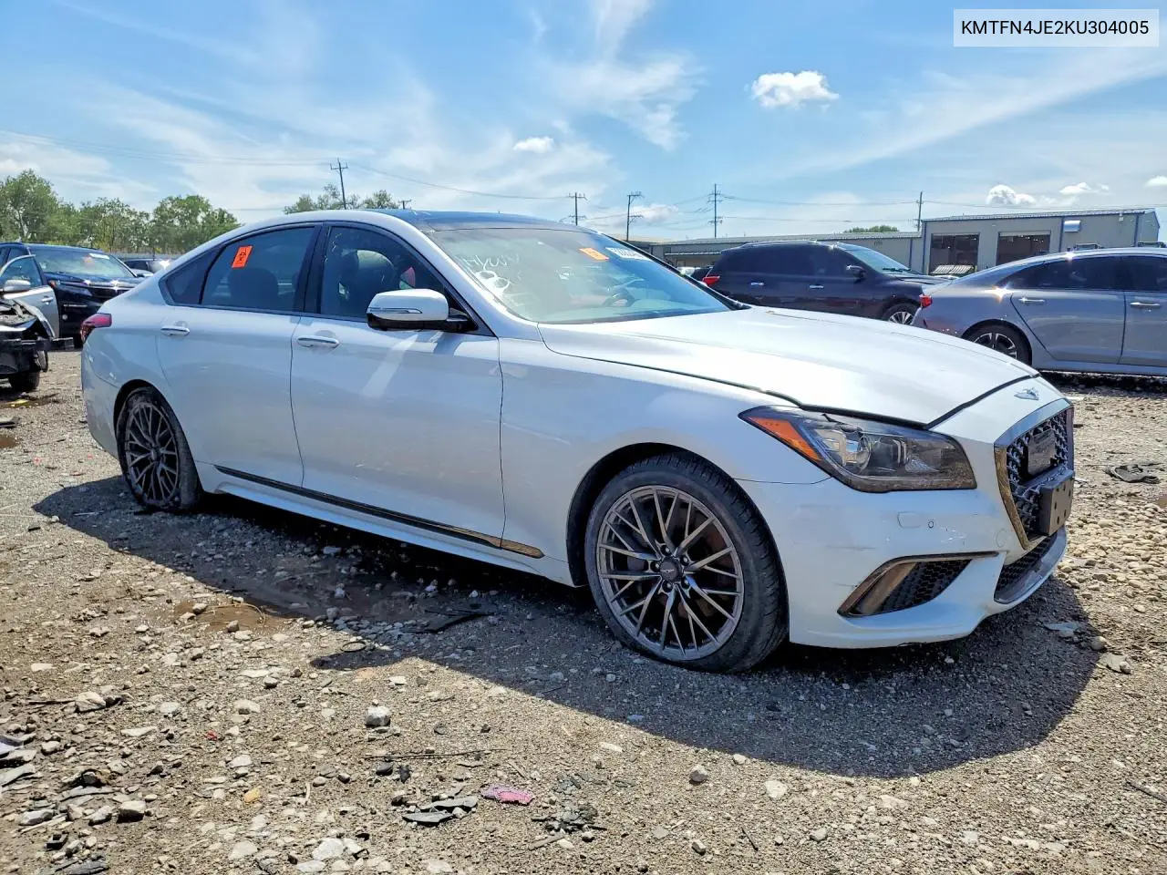 2019 Genesis G80 3.8 VIN: KMTFN4JE2KU304005 Lot: 58382406