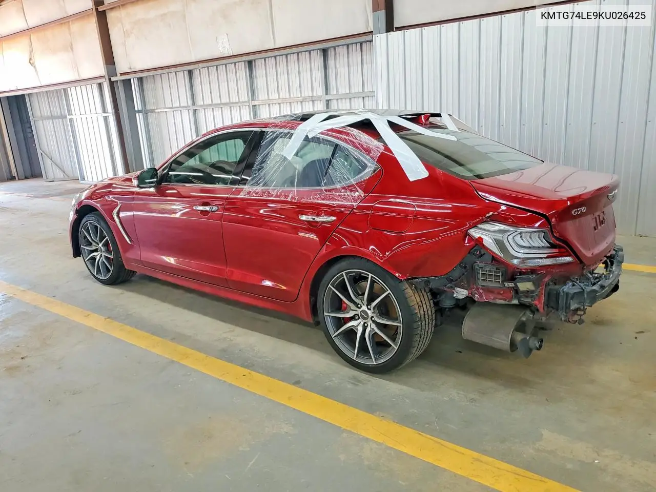 2019 Genesis G70 Elite VIN: KMTG74LE9KU026425 Lot: 58705546