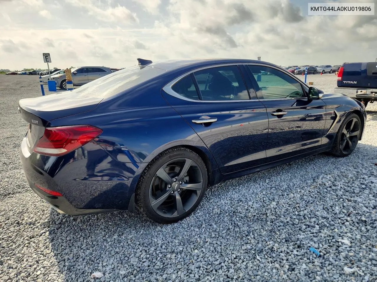 2019 Genesis G70 2.0T Advanced VIN: KMTG44LA0KU019806 Lot: 58761196