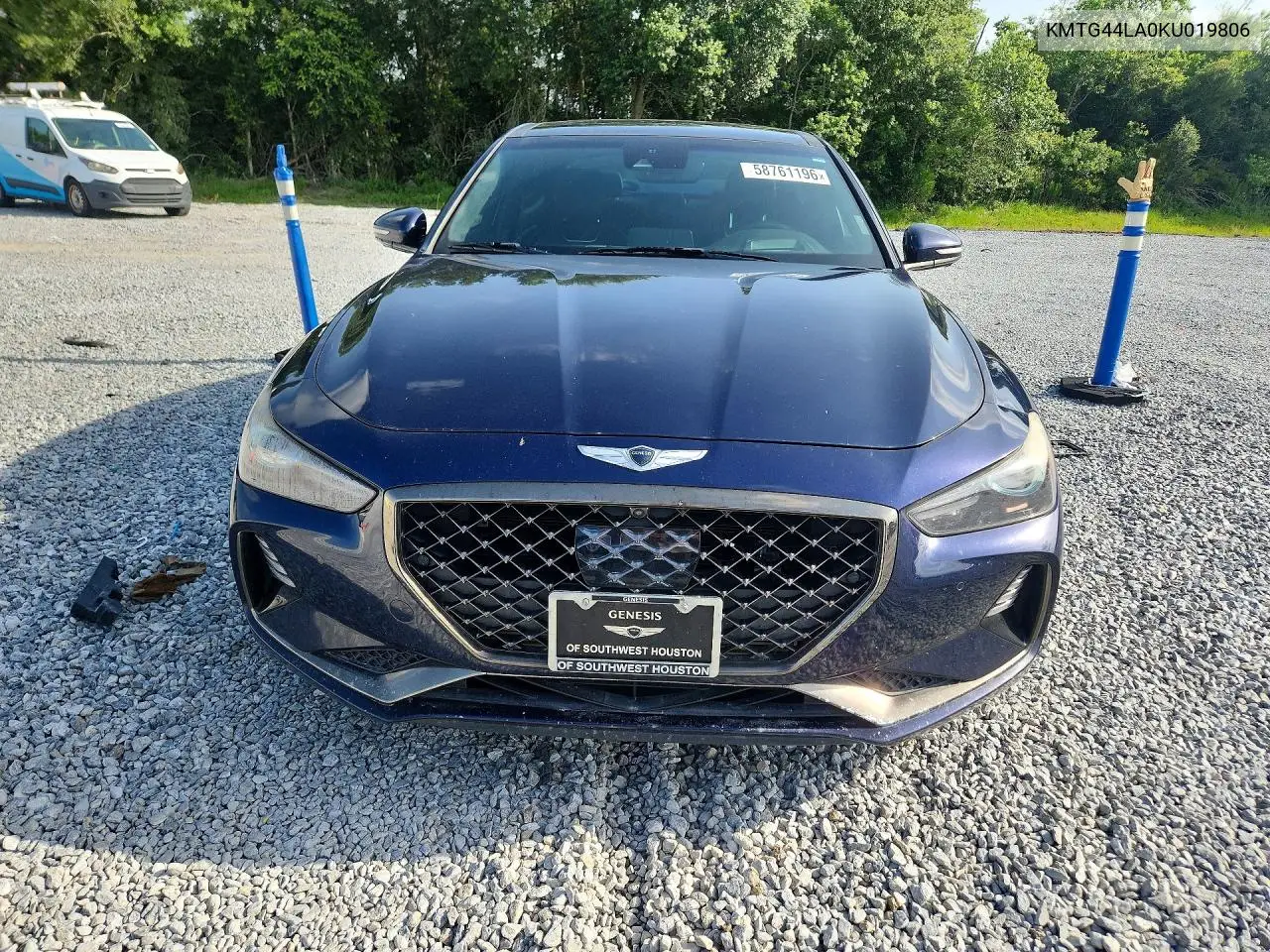 2019 Genesis G70 2.0T Advanced VIN: KMTG44LA0KU019806 Lot: 58761196