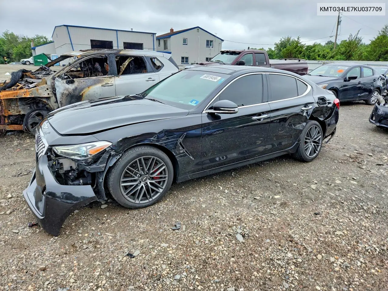 2019 Genesis G70 3.3T Advanced VIN: KMTG34LE7KU037709 Lot: 60019496