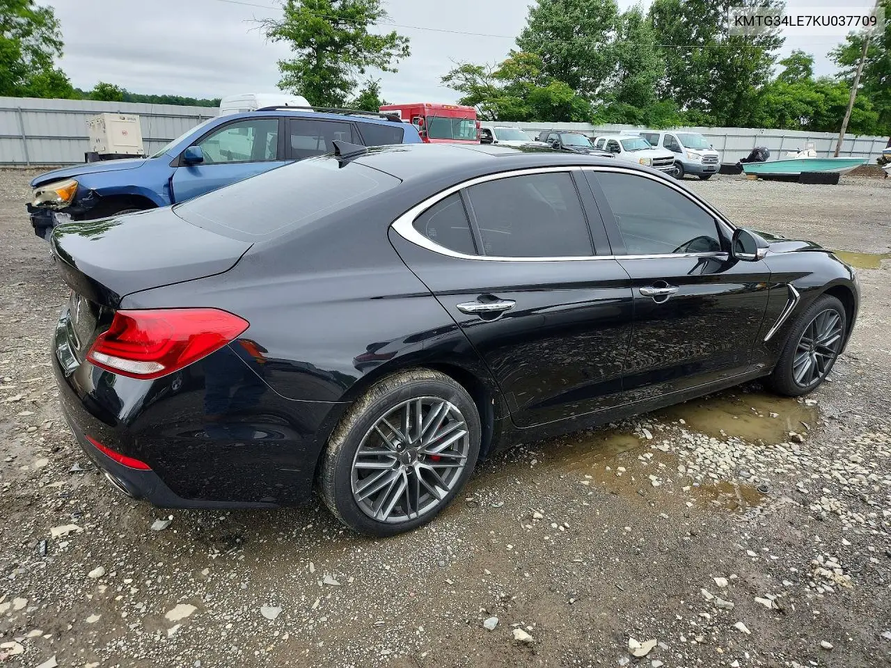 2019 Genesis G70 3.3T Advanced VIN: KMTG34LE7KU037709 Lot: 60019496