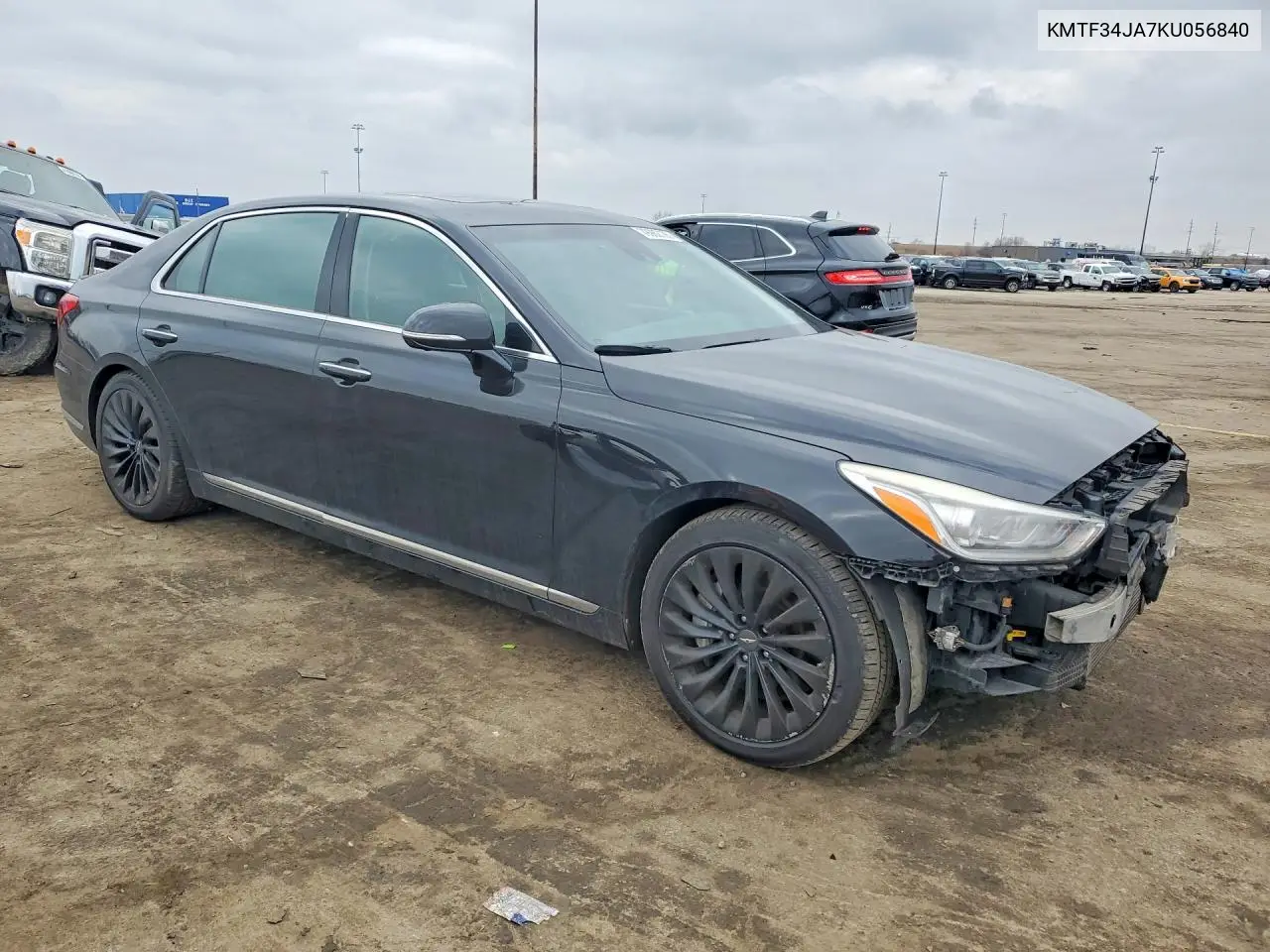2019 Genesis G90 3.3T Premium VIN: KMTF34JA7KU056840 Lot: 79982185