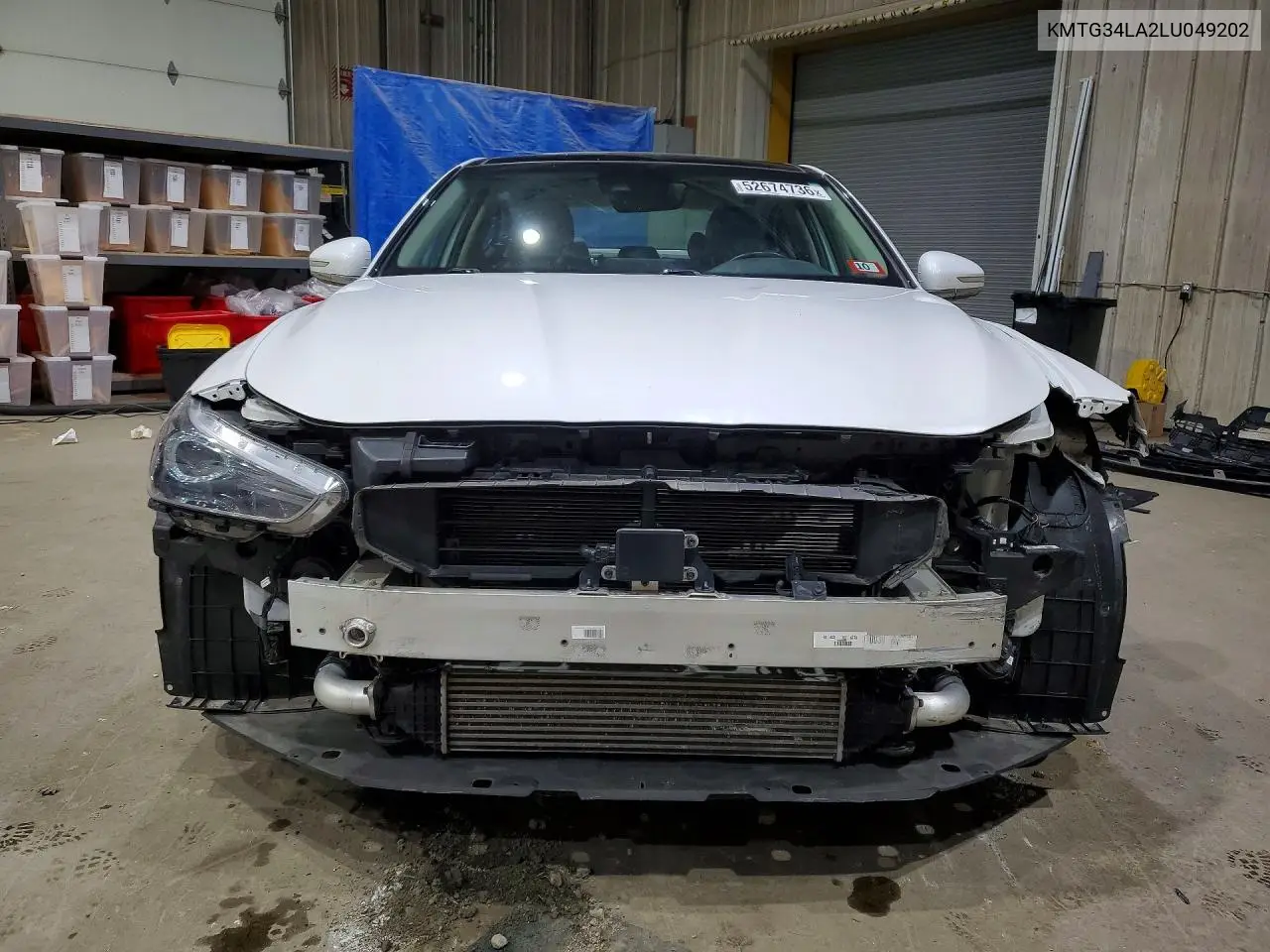 2020 Genesis G70 Elite VIN: KMTG34LA2LU049202 Lot: 52674736