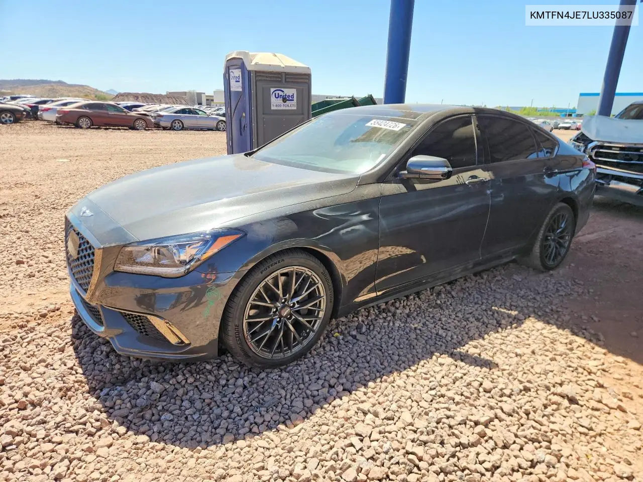 2020 Genesis G80 3.8 VIN: KMTFN4JE7LU335087 Lot: 55424726